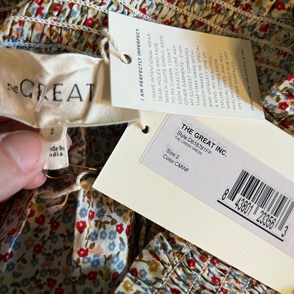 The GREAT- NWT The Creek Dress- Size AU 2/ US Medium - Picture 5 of 7